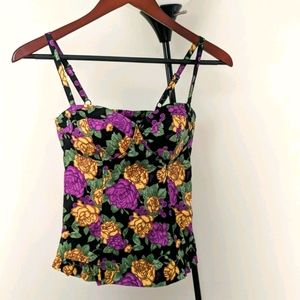 Guess Floral Bustier Top